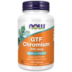 NOW Foods - GTF Chromium 200 mcg (250 дози) / 250 Таблетки