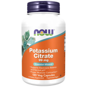 NOW Foods - Potassium Citrate 99 mg (30 дози) / 180 капсули