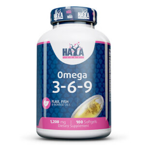 HAYA LABS Omega 3-6-9 1200 mg / 100 Softgels / 100g