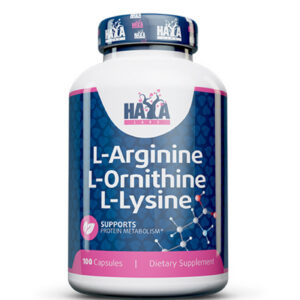 HAYA LABS L-Arginine / L-Ornithine / L-Lysine / 100 Caps