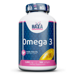 HAYA LABS Omega 3 1000 mg Fish Oil / 100 Softgels / 100g