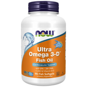 NOW Foods - Ultra Omega 3-D with Vitamin D-3 (90 дози) / 90 Гел капсули