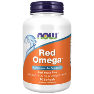 NOW Foods - Red Omega™ | Red Yeast Rice (45 дози) / 90 Гел капсули