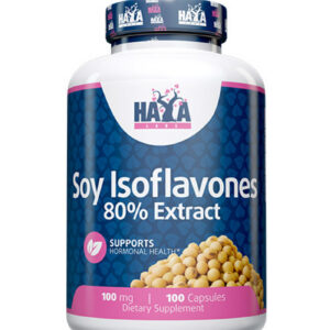 HAYA LABS Soy Isoflavones 80% Extract NON-GMO 100 mg / 100 Caps