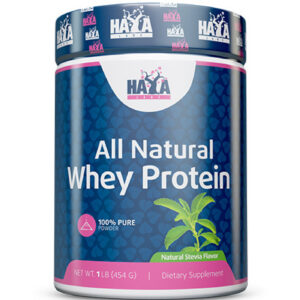 HAYA LABS 100% Pure All Natural Whey Protein / Stevia / 454g