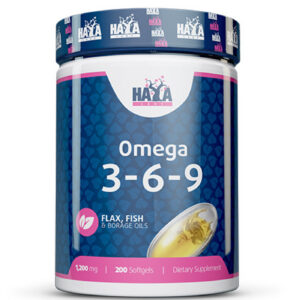 HAYA LABS Omega 3-6-9 1200 mg / 200 Softgels / 200g