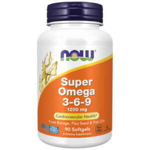 NOW Foods - Super Omega 3-6-9 1200 mg (45 дози) / 90 Гел капсули