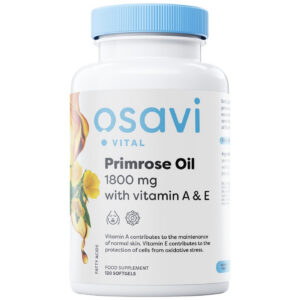 Osavi - Primrose Oil 1800 mg | with Vitamin A & E / 60 Гел капсули, 20 дози