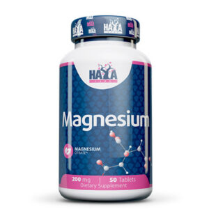 HAYA LABS Magnesium Citrate 200 mg / 50 Tabs / 50g