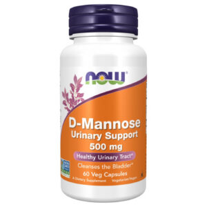 NOW Foods - D-Mannose 500 mg (20 дози) / 60 капсули