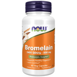 NOW Foods - Bromelain 2400 GDU (60 дози) / 60 капсули