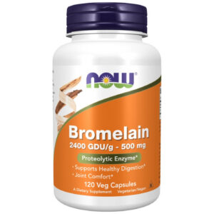 NOW Foods - Bromelain 2400 GDU (120 дози) / 120 капсули