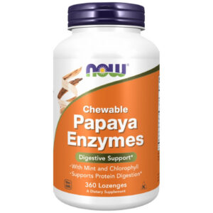 NOW Foods - Papaya Enzymes (180 дози) / 360 Дъвчащи таблетки