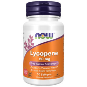 NOW Foods - Lycopene 20 mg | LYC-O-MATO® (50 дози) / 50 Гел капсули