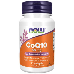 NOW Foods - CoQ10 50 mg + Vitamin E / 50 Гел капсули