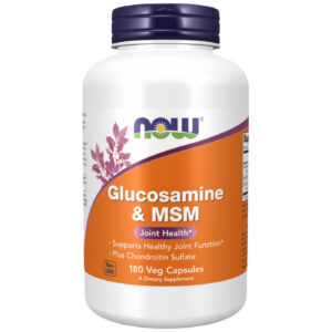 NOW Foods - Glucosamine & MSM (90 дози) / 180 капсули