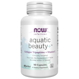 NOW Foods - Aquatic Beauty+ | with MoriKol® Tripeptide Marine Collagen (45 дози) / 90 капсули