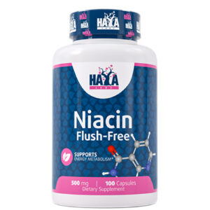HAYA LABS Niacin / Flush-Free / 500 mg / 100 Caps