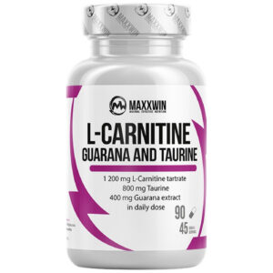 MAXXWIN - L-Carnitine + Guarana + Taurine / 90 капсули, 25 дози