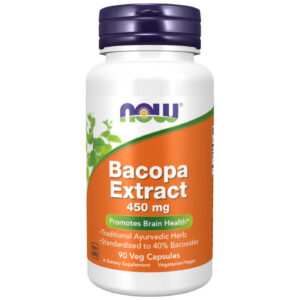 NOW Foods - Bacopa Extract 450 mg (90 дози) / 90 капсули