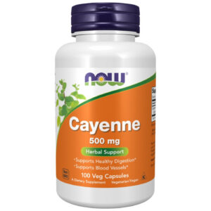 NOW Foods - Cayenne 500 mg (100 дози) / 100 капсули