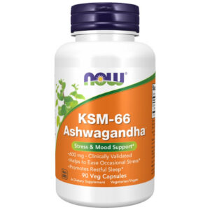 NOW Foods - KSM-66 Ashwagandha® 600 mg (90 дози) / 90 капсули