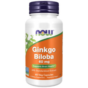 NOW Foods - Ginkgo Biloba 60 mg (60 дози) / 60 капсули