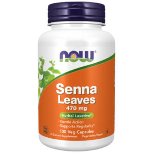 NOW Foods - Senna Leaves 470 mg (100 дози) / 100 капсули