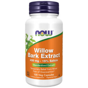 NOW Foods - Willow Bark Extract 400 mg (50 дози) / 100 капсули