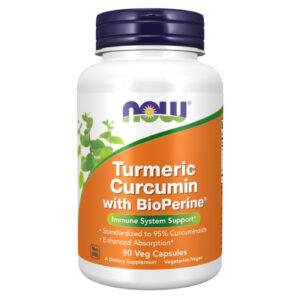 NOW Foods - Turmeric Curcumin with BioPerine® (90 дози) / 90 капсули