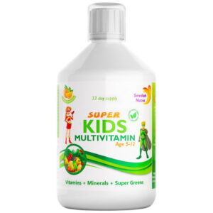 Swedish Nutra - Kids Multivitamin | Vitamins + Minerals + Super Greens / 500 мл, 33 дози