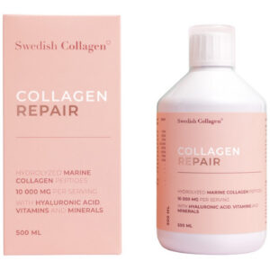 Swedish Collagen - Collagen Repair Liquid | Hydrolyzed Marine Collagen Peptides with Hyaluronic Acid, Vitamins and Minerals / 500 мл, 20 дози