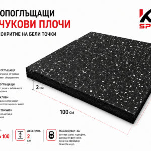 Гумена Настилка 20 мм дебелина , 1 кв.м.,EPDM