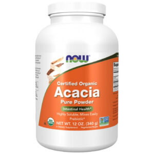 NOW Foods - Acacia Fiber Pure Powder | Certified Organic / 340 грама