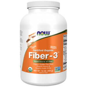 NOW Foods - Fiber - 3 (27 дози) / 454 грама