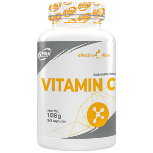 6PAK Nutrition - Vitamin C 1000 mg / 90 капсули, 90 дози
