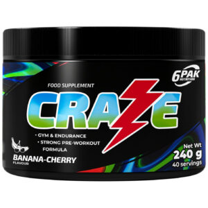 6PAK Nutrition - Craze Pre-Workout / 240 грама, 40 дози