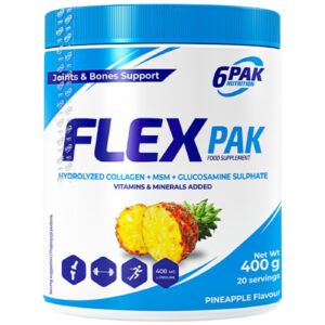 6PAK Nutrition - Flex Pak Powder | Collagen & Glucosamine, Chondroitin, MSM, Hyaluronic Acid / 400 грама, 20 дози