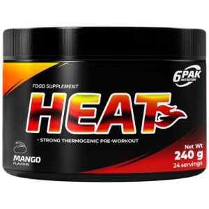 6PAK Nutrition - Heat | Pre-workout & Fat Burner / 240 грама, 24 дози