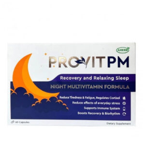 AHERB PROVIT PM with ZMA, Theanine & Valeriana / 60 Caps