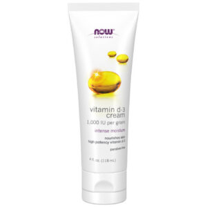 NOW Foods - Vitamin D-3 Cream 1000 IU per Gram | Paraben Free / 118 мл