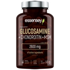 ESSENSEY - Glucosamine + Chondroitin + MSM / 120 капсули, 60 дози