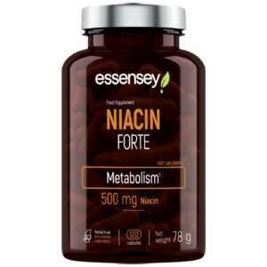 ESSENSEY - Niacin Forte 500 mg / 120 капсули, 120 дози