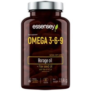 ESSENSEY - Omega 3-6-9 with Fish Oil / 90 Гел капсули, 45 дози