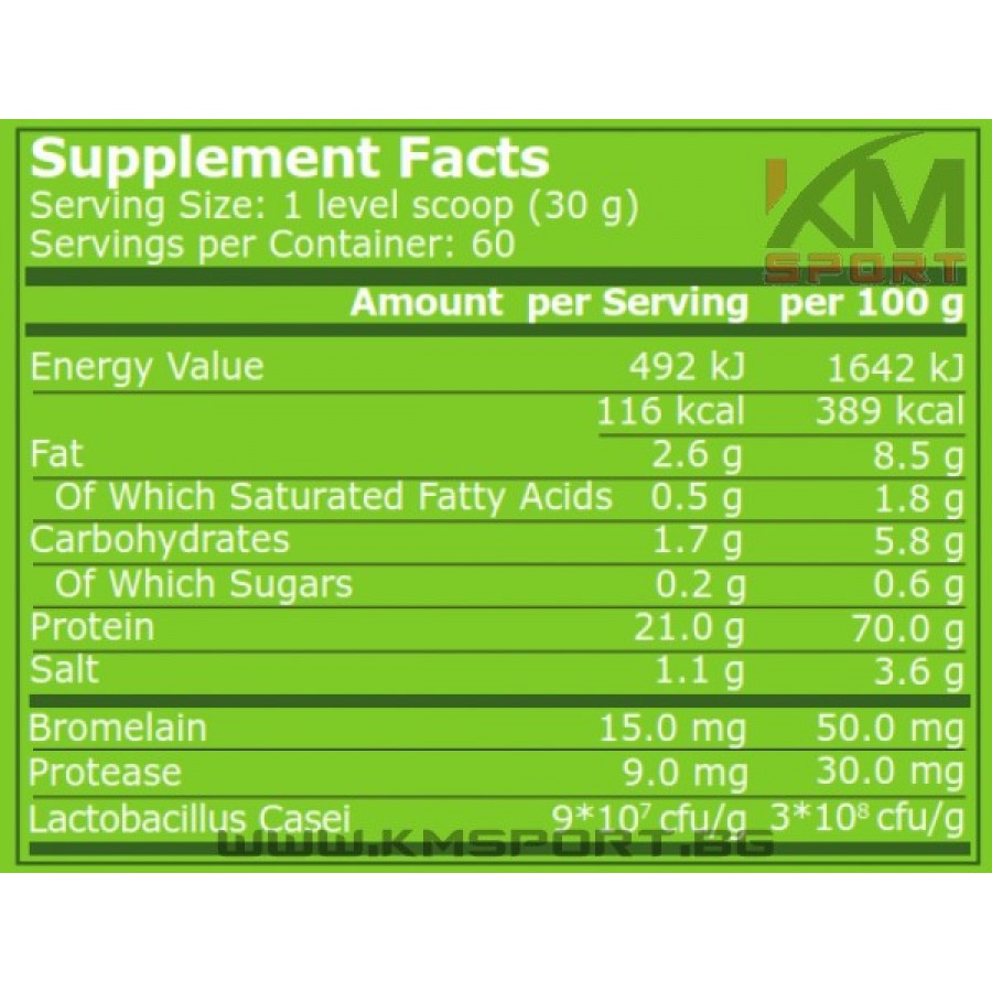 Растителен Протеин PURE NUTRITION NATURAL CHOCOLATE - 454 Г / 908 Г/ 1816 Г - Image 3