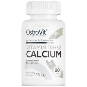 OstroVit - Vitamin D3 2000 + K2 100 mcg + Calcium (45 дози) / 90 Таблетки