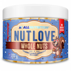 Allnutrition NutLove Almonds in White Choco Coco - Диетични Ядки, Разфасовка 300g