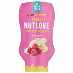 Allnutrition NutLove Sauce - White Choco Raspberry - Диетичен Сироп, Разфасовка 280g