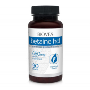 Biovea Betaine HCL 650mg, Разфасовка 90 tabs