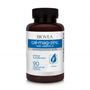 Biovea Cal-Mag-Zinc + Vitamin D - Калций + Магнезий + Цинк + Витамин D, Разфасовка 90 tabs
